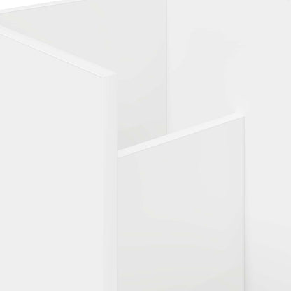 vidaXL Magazine Rack with Shelf White 35 x 35 x 45 cm Engineered Wood