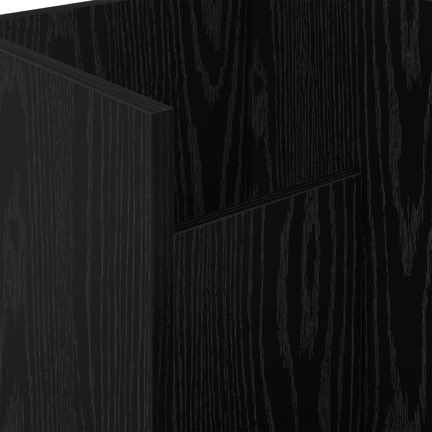 vidaXL Magazine Rack Black Oak 35 x 35 x 45 cm Engineered Wood