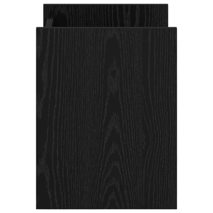 vidaXL Magazine Rack Black Oak 35 x 35 x 45 cm Engineered Wood