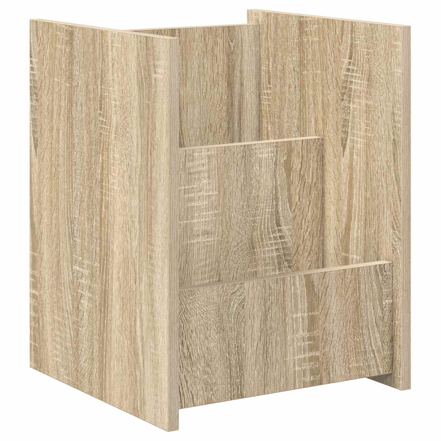 vidaXL Magazine Rack Sonoma Oak 35 x 35 x 45 cm Engineered Wood