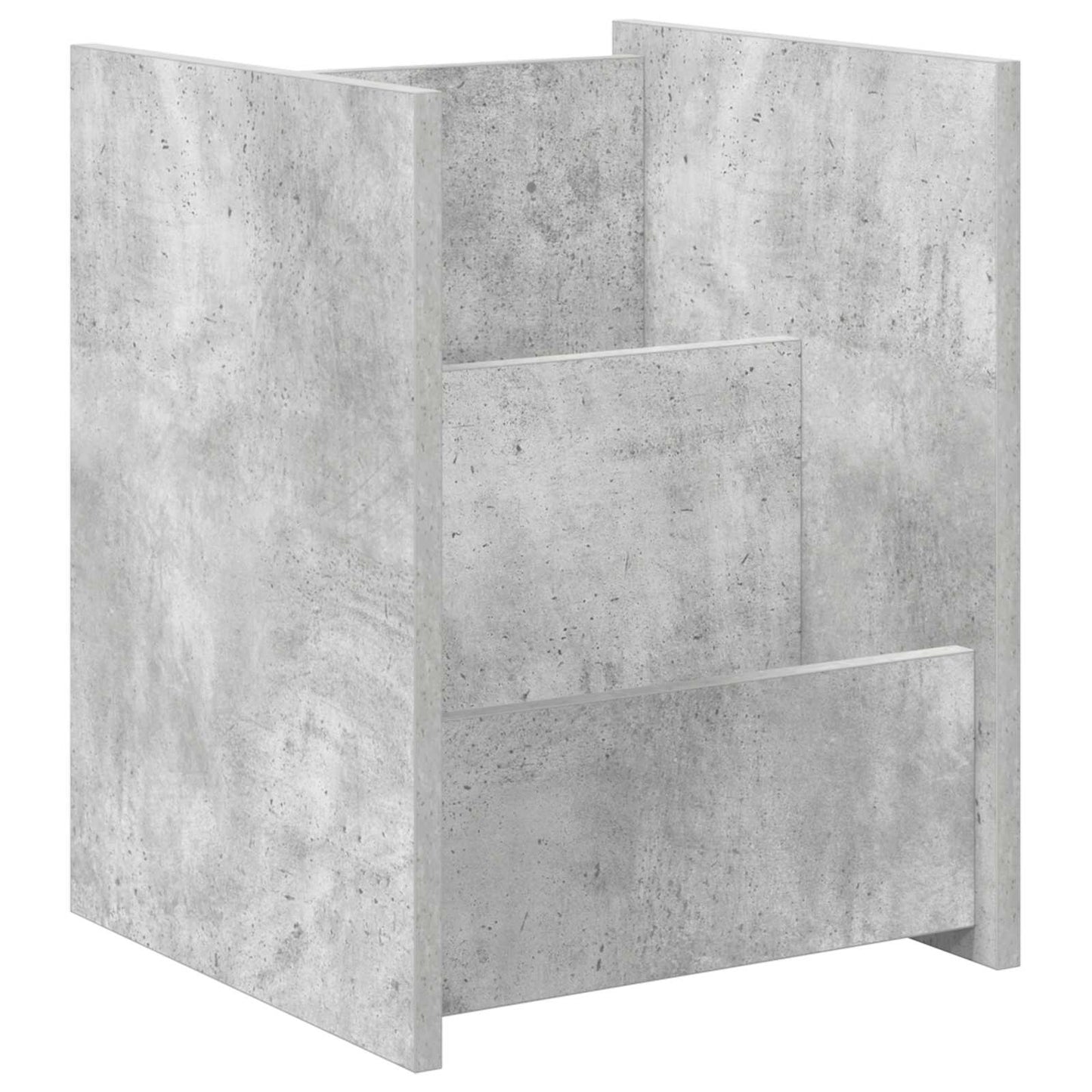 vidaXL Magazine Rack Concerte Grey 35 x 35 x 45 cm Engineered Wood
