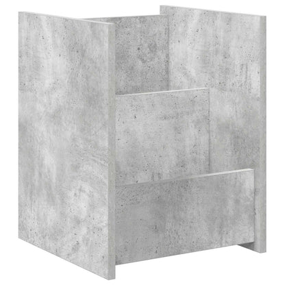 vidaXL Magazine Rack Concerte Grey 35 x 35 x 45 cm Engineered Wood