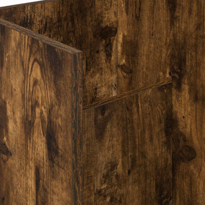 vidaXL Magazine Rack Smoked Oak 35 x 35 x 45 cm Engineered Wood