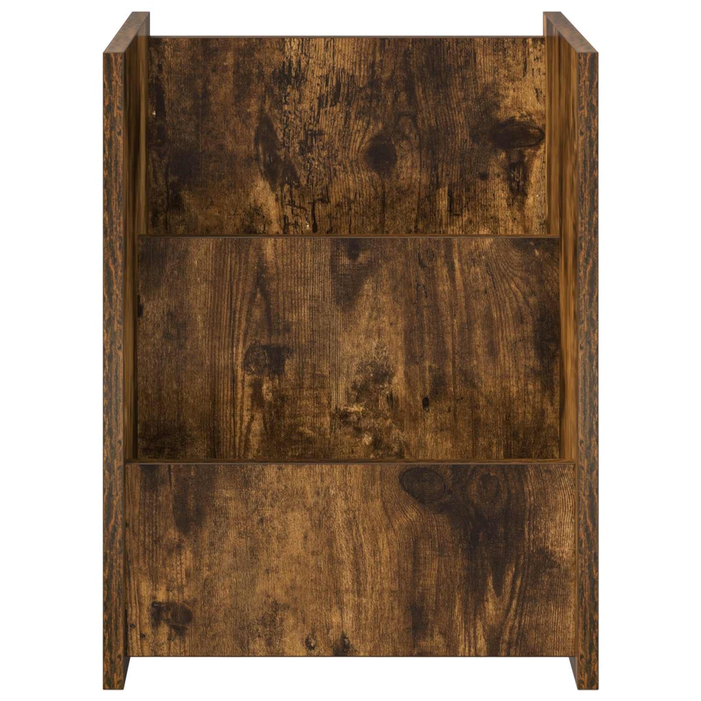 vidaXL Magazine Rack Smoked Oak 35 x 35 x 45 cm Engineered Wood