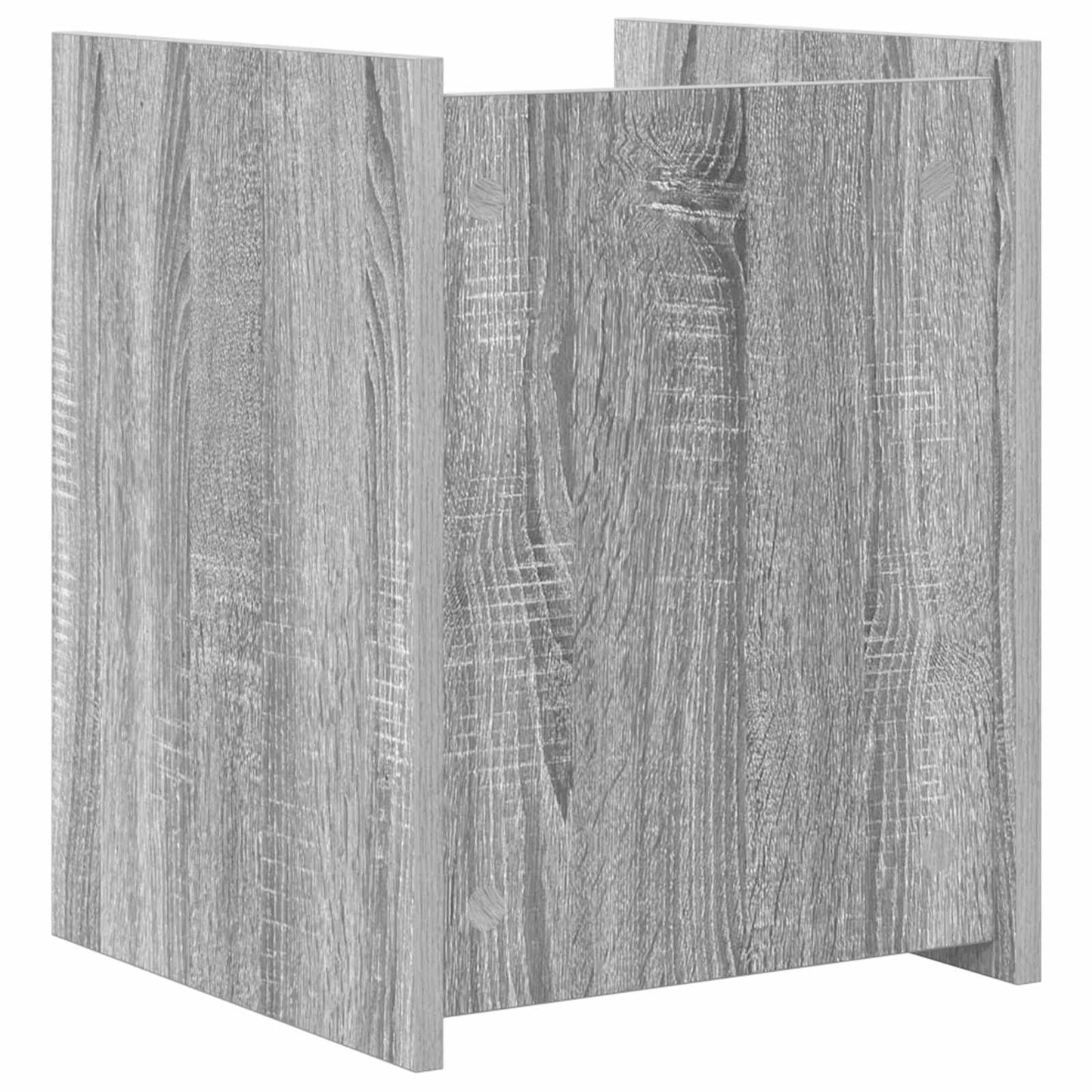 vidaXL Magazine Rack Grey Sonoma 35 x 35 x 45 cm Engineered Wood