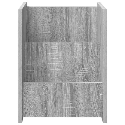 vidaXL Magazine Rack Grey Sonoma 35 x 35 x 45 cm Engineered Wood