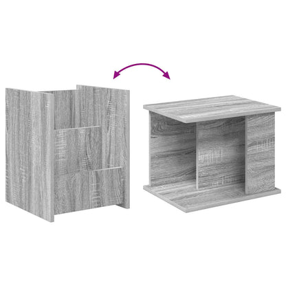 vidaXL Magazine Rack Grey Sonoma 35 x 35 x 45 cm Engineered Wood