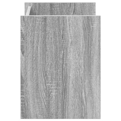 vidaXL Magazine Rack Grey Sonoma 35 x 35 x 45 cm Engineered Wood