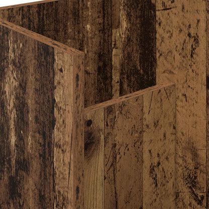 vidaXL Magazine Rack Old Wood 35 x 35 x 45 cm Engineered Wood