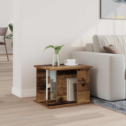 vidaXL Magazine Rack Old Wood 35 x 35 x 45 cm Engineered Wood