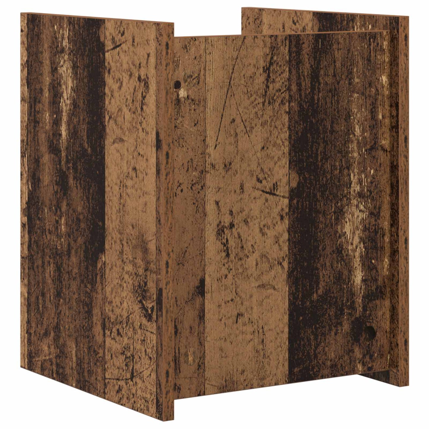 vidaXL Magazine Rack Old Wood 35 x 35 x 45 cm Engineered Wood