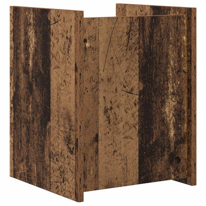 vidaXL Magazine Rack Old Wood 35 x 35 x 45 cm Engineered Wood