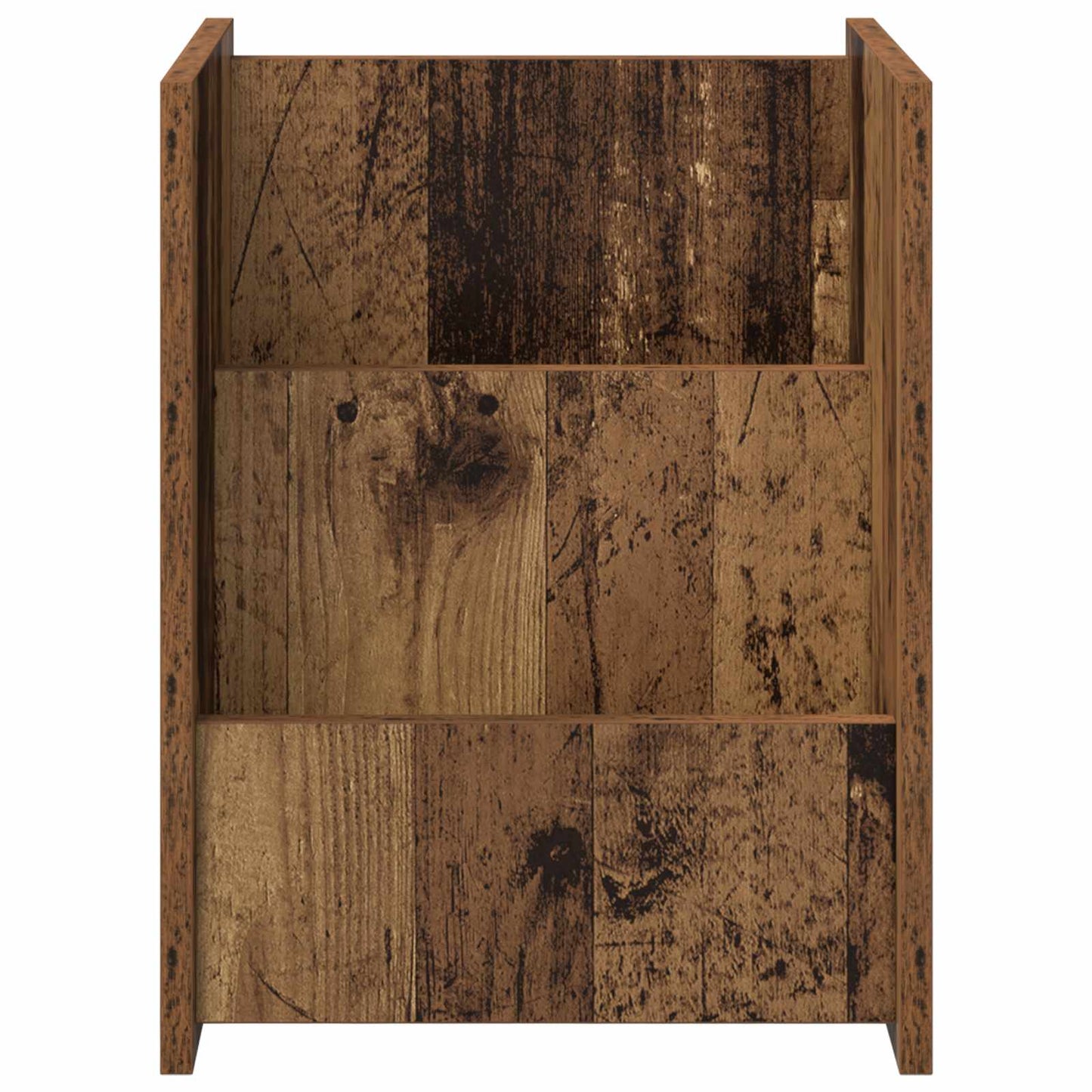 vidaXL Magazine Rack Old Wood 35 x 35 x 45 cm Engineered Wood