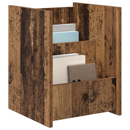 vidaXL Magazine Rack Old Wood 35 x 35 x 45 cm Engineered Wood