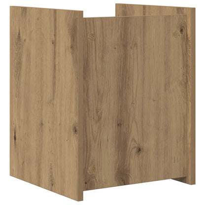vidaXL Magazine Rack Artisan Oak 35 x 35 x 45 cm Engineered Wood