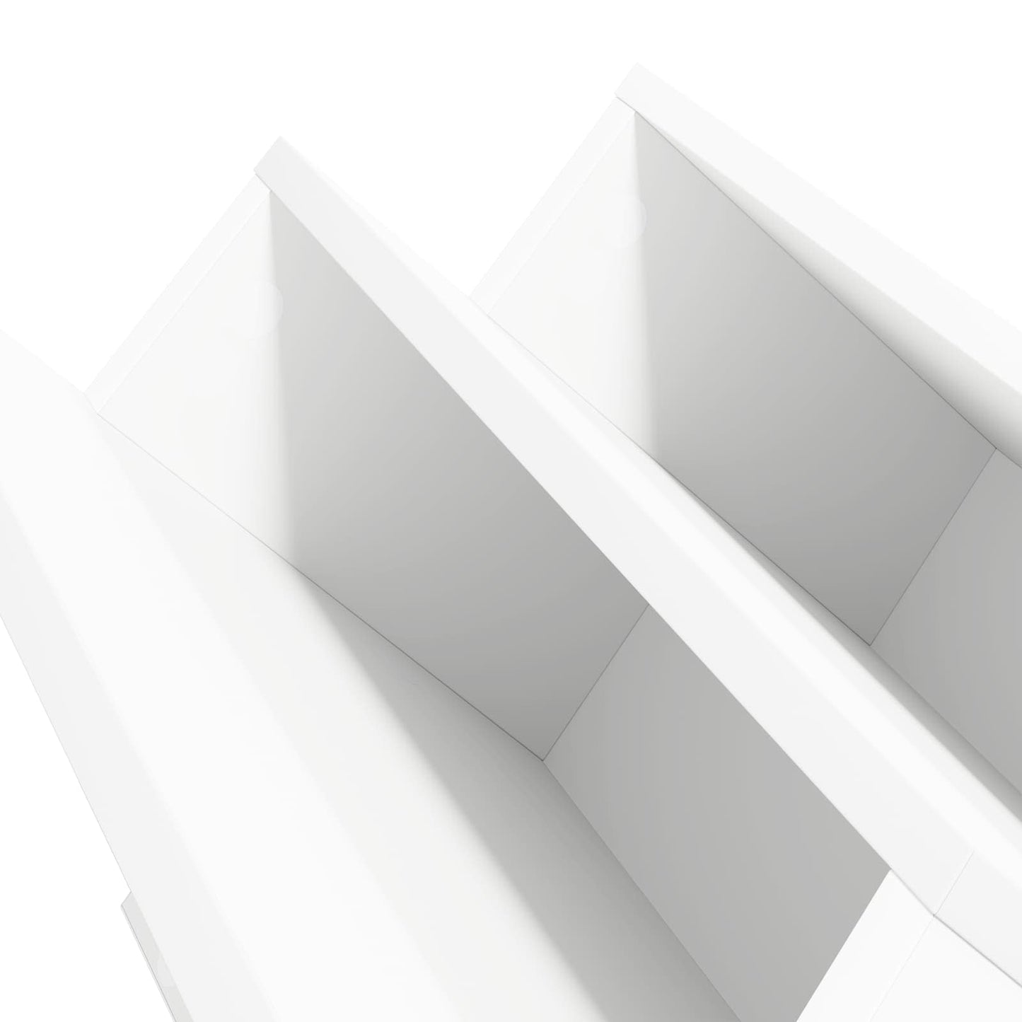 vidaXL Magazine Rack White 53 x 40 x 28.5 cm Engineered Wood