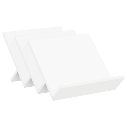 vidaXL Magazine Rack White 53 x 40 x 28.5 cm Engineered Wood