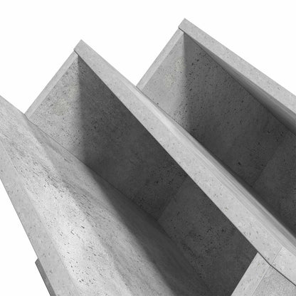 vidaXL Magazine Rack Concerte Grey 53 x 40 x 28.5 cm Engineered Wood