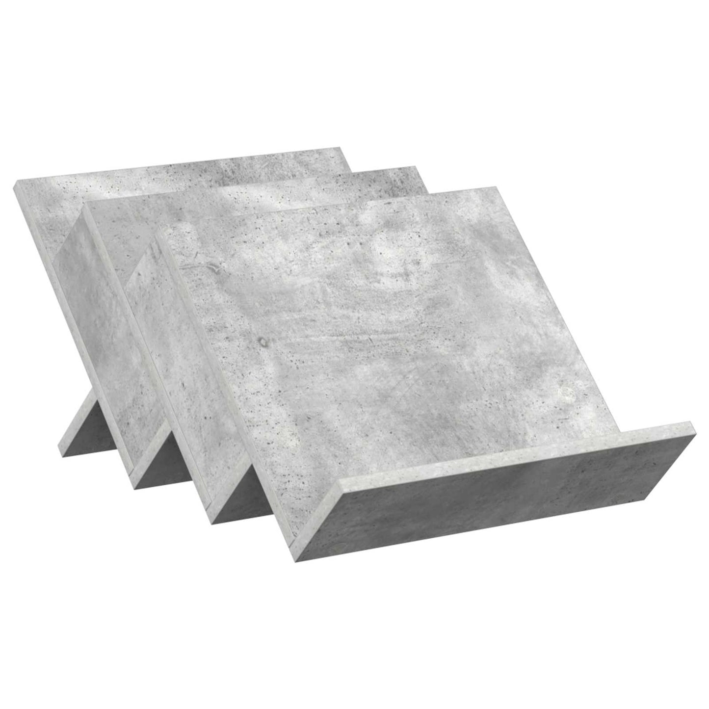 vidaXL Magazine Rack Concerte Grey 53 x 40 x 28.5 cm Engineered Wood