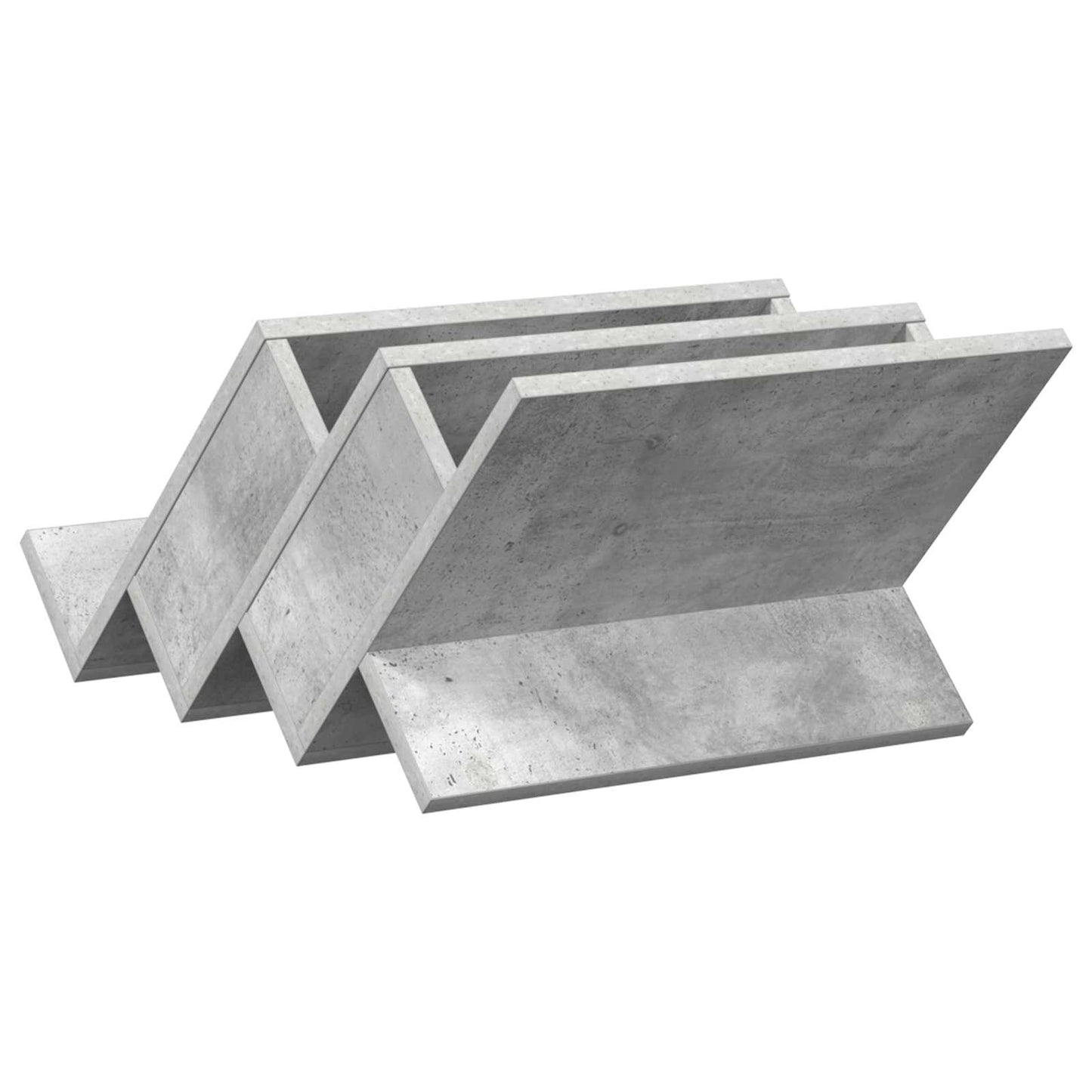 vidaXL Magazine Rack Concerte Grey 53 x 40 x 28.5 cm Engineered Wood