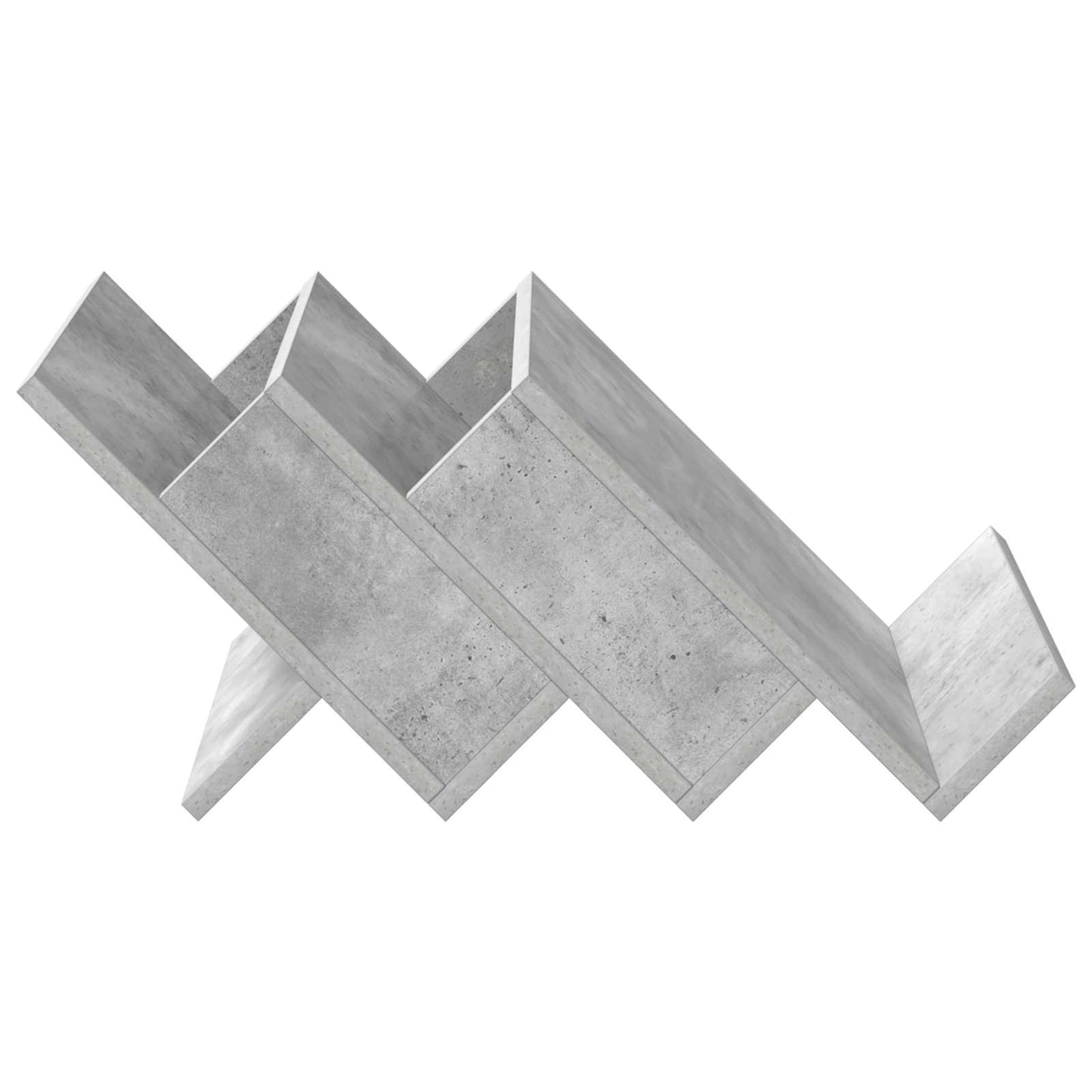 vidaXL Magazine Rack Concerte Grey 53 x 40 x 28.5 cm Engineered Wood