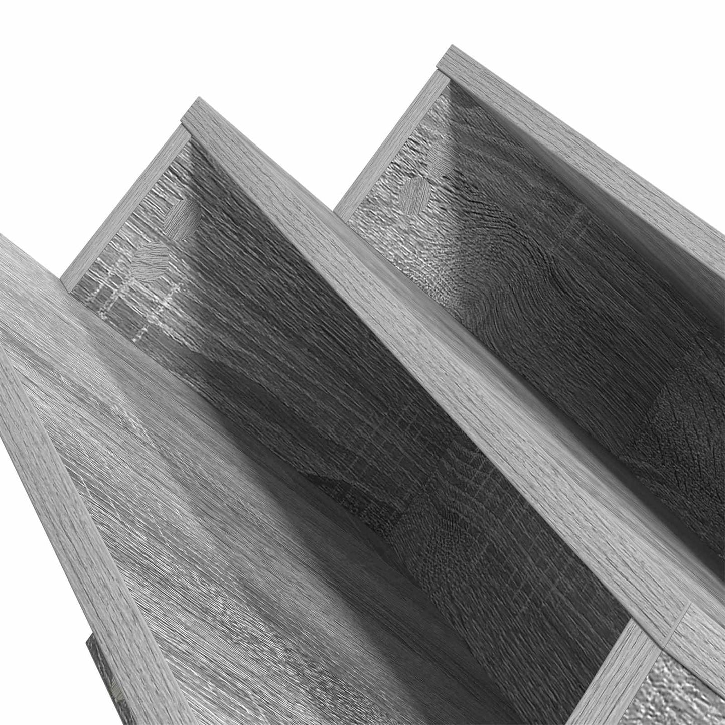 vidaXL Magazine Rack Grey Sonoma 53 x 40 x 28.5 cm Engineered Wood