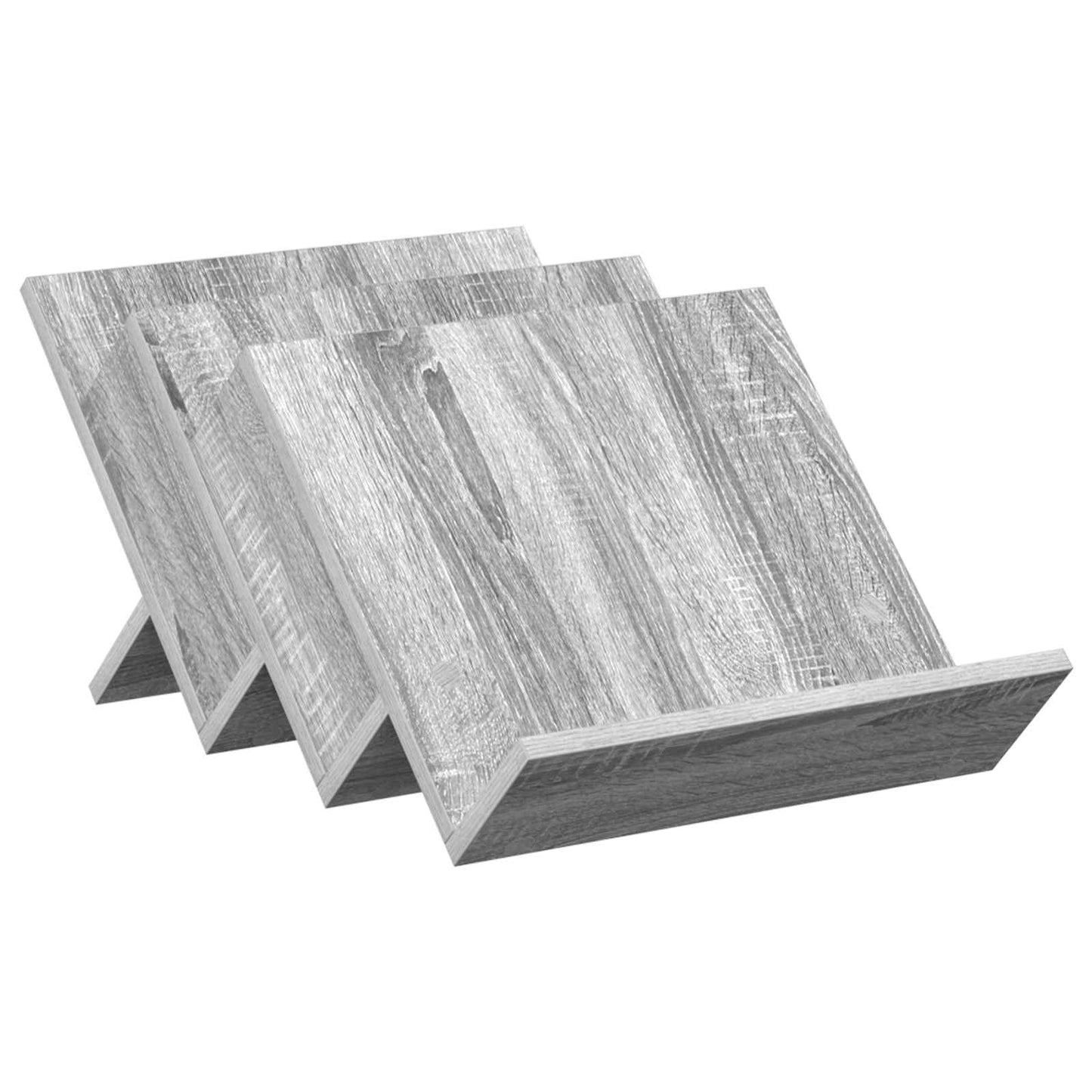 vidaXL Magazine Rack Grey Sonoma 53 x 40 x 28.5 cm Engineered Wood