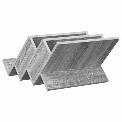 vidaXL Magazine Rack Grey Sonoma 53 x 40 x 28.5 cm Engineered Wood