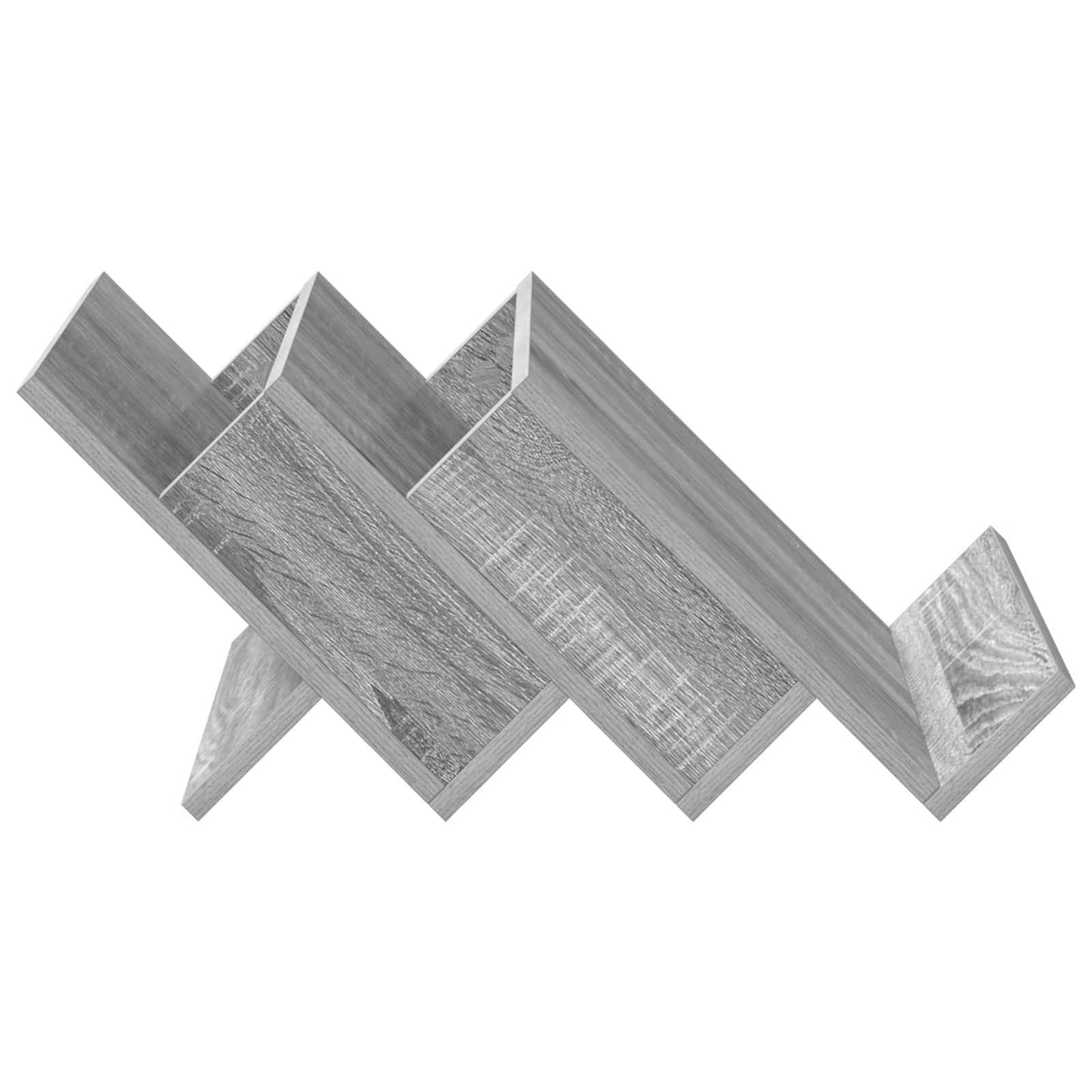 vidaXL Magazine Rack Grey Sonoma 53 x 40 x 28.5 cm Engineered Wood