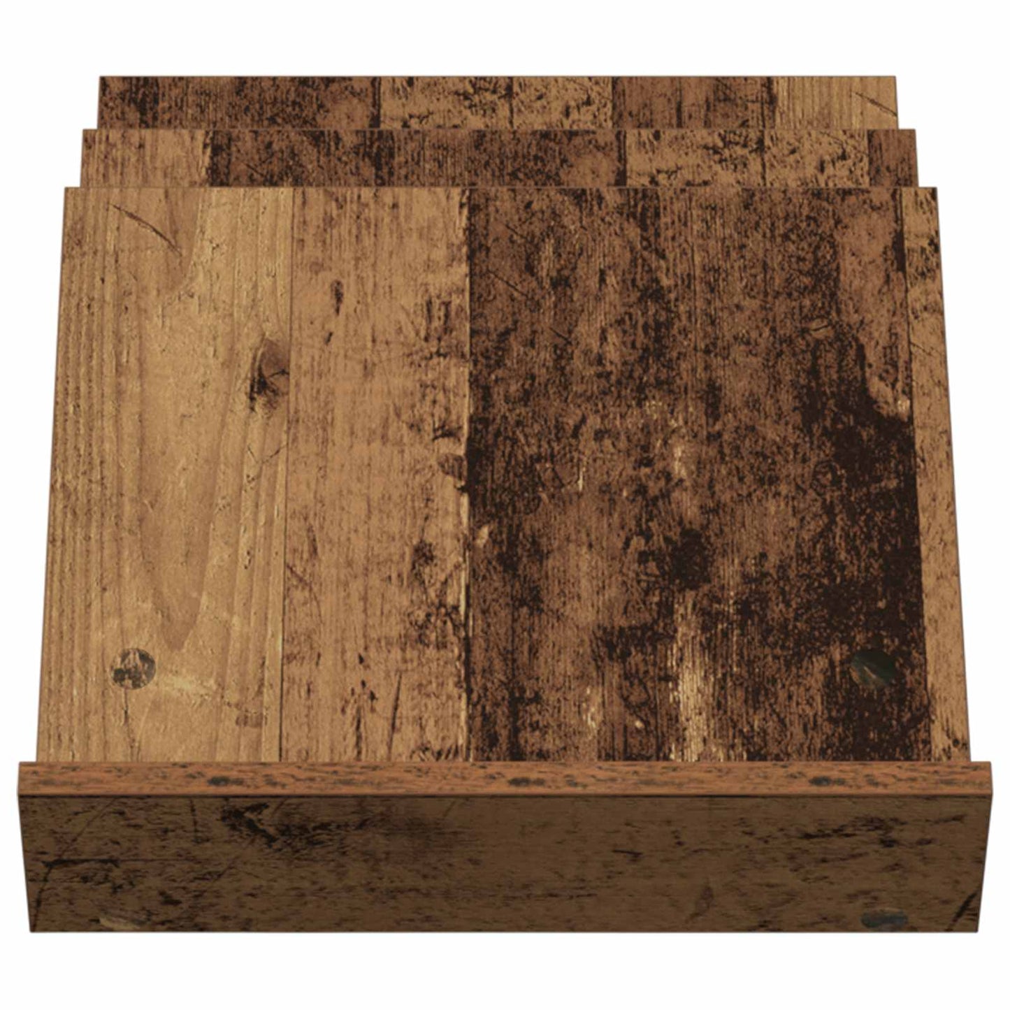 vidaXL Magazine Rack Old Wood 53 x 40 x 28.5 cm Engineered Wood