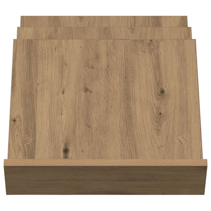 vidaXL Magazine Rack Artisan Oak 53 x 40 x 28.5 cm Engineered Wood