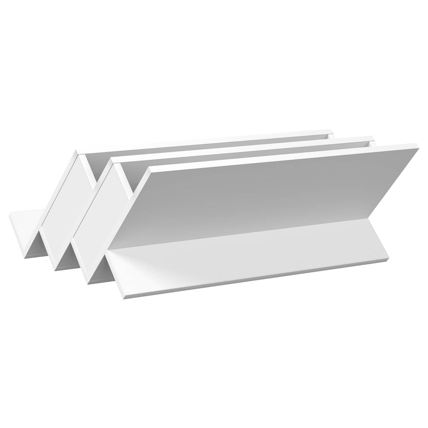 vidaXL Magazine Rack White 65 x 53 x 28.5 cm Engineered Wood