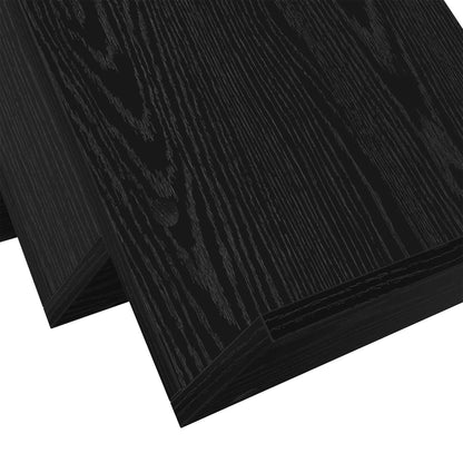vidaXL Magazine Rack Black Oak 65 x 53 x 28.5 cm Engineered Wood