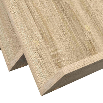 vidaXL Magazine Rack Sonoma Oak 65 x 53 x 28.5 cm Engineered Wood