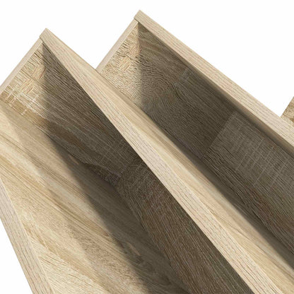vidaXL Magazine Rack Sonoma Oak 65 x 53 x 28.5 cm Engineered Wood