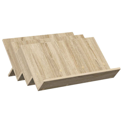 vidaXL Magazine Rack Sonoma Oak 65 x 53 x 28.5 cm Engineered Wood