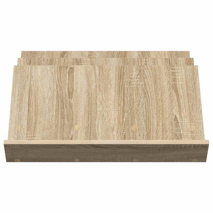 vidaXL Magazine Rack Sonoma Oak 65 x 53 x 28.5 cm Engineered Wood