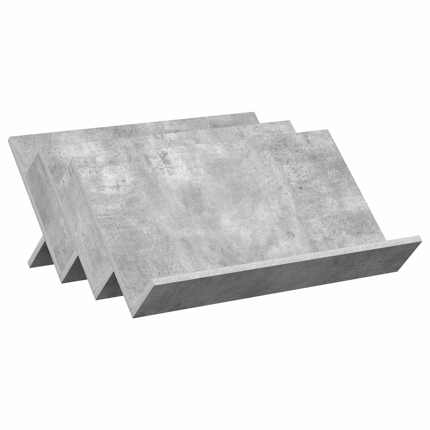 vidaXL Magazine Rack Concerte Grey 65 x 53 x 28.5 cm Engineered Wood