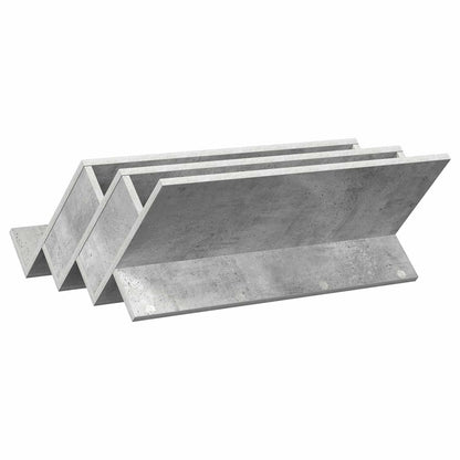 vidaXL Magazine Rack Concerte Grey 65 x 53 x 28.5 cm Engineered Wood