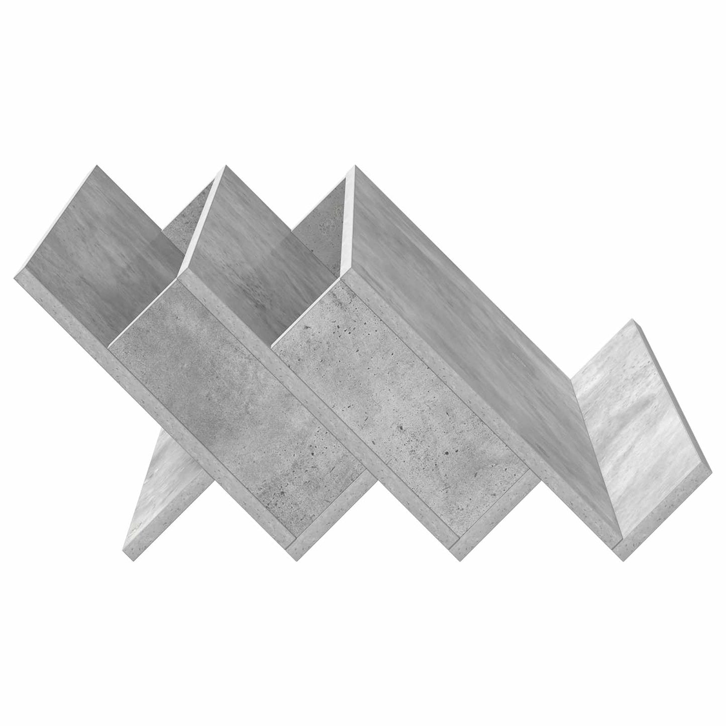 vidaXL Magazine Rack Concerte Grey 65 x 53 x 28.5 cm Engineered Wood