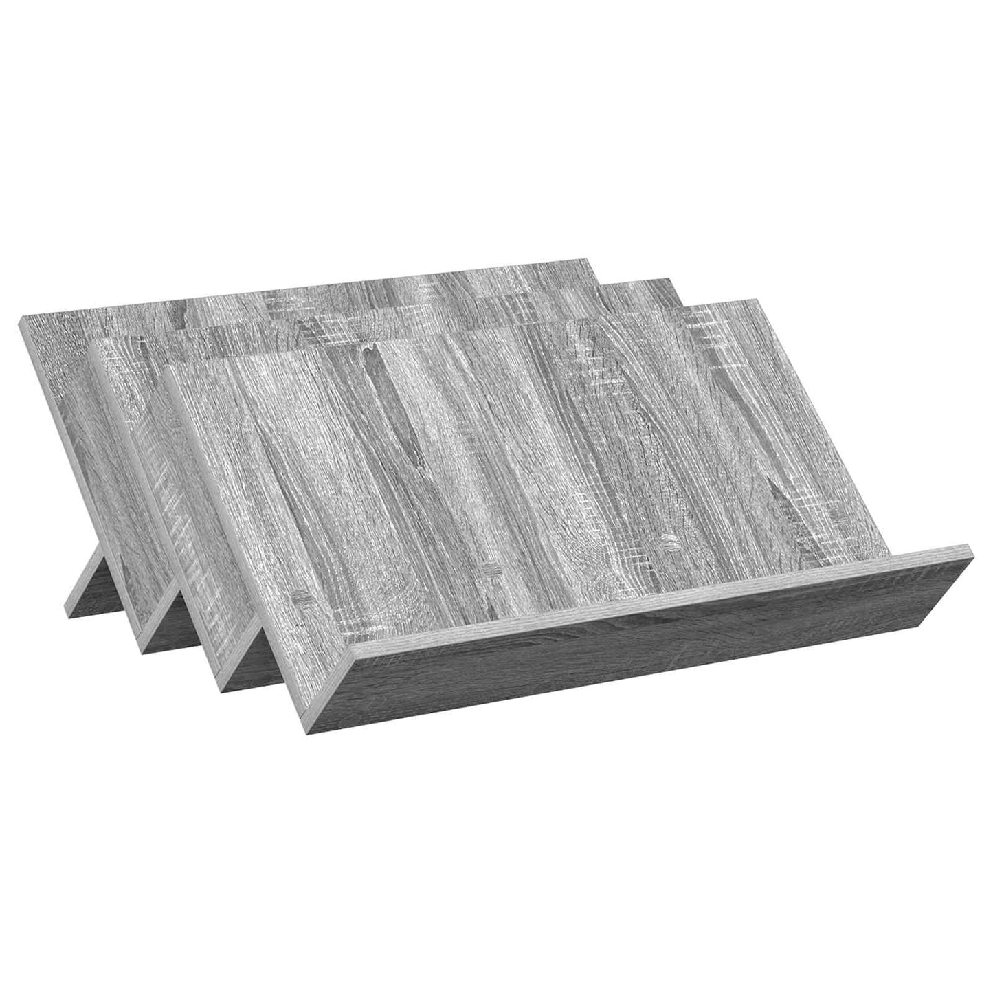 vidaXL Magazine Rack Grey Sonoma 65 x 53 x 28.5 cm Engineered Wood
