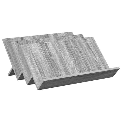 vidaXL Magazine Rack Grey Sonoma 65 x 53 x 28.5 cm Engineered Wood