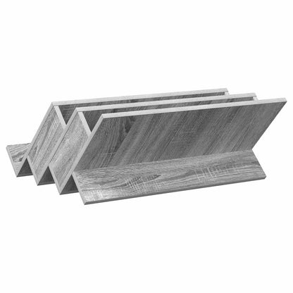 vidaXL Magazine Rack Grey Sonoma 65 x 53 x 28.5 cm Engineered Wood