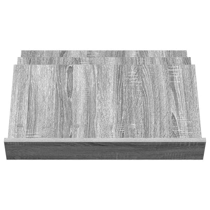 vidaXL Magazine Rack Grey Sonoma 65 x 53 x 28.5 cm Engineered Wood