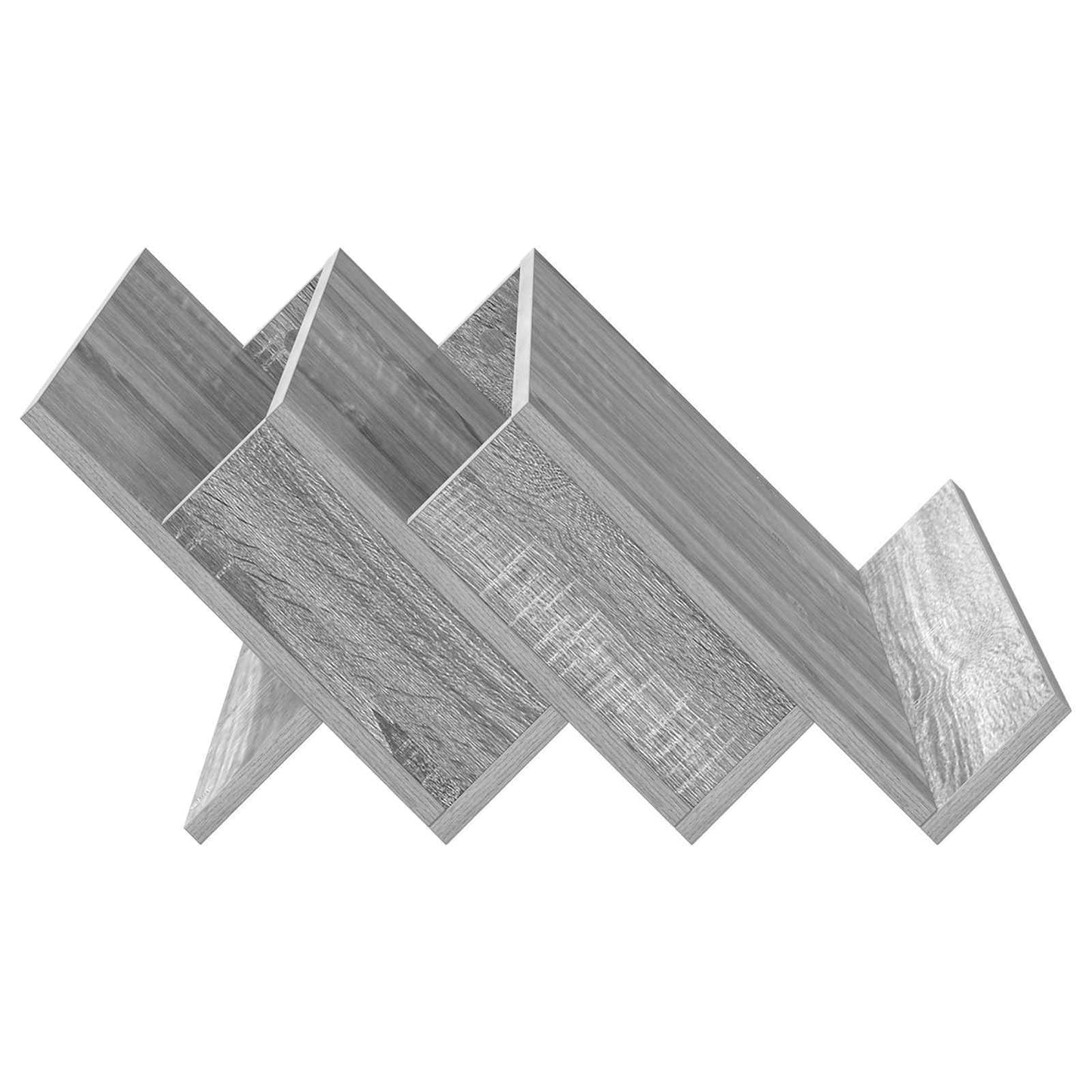 vidaXL Magazine Rack Grey Sonoma 65 x 53 x 28.5 cm Engineered Wood