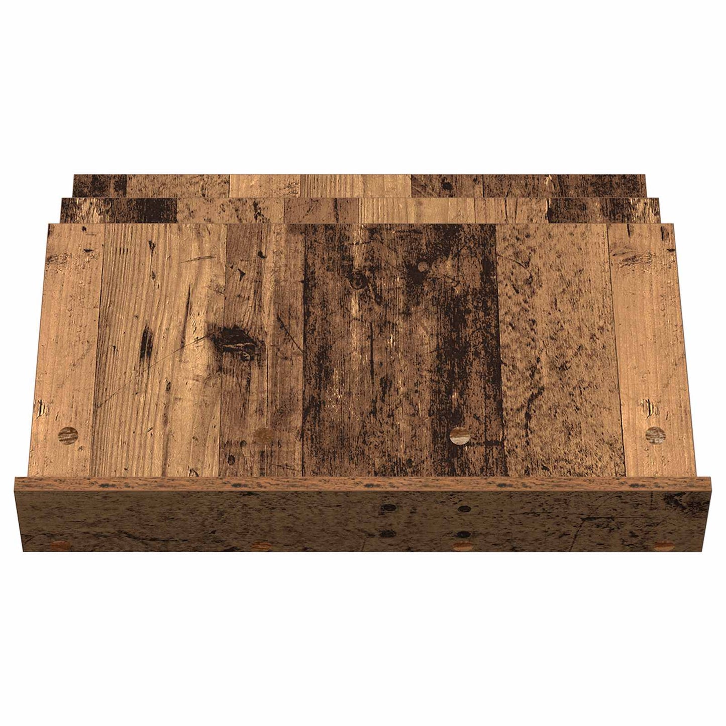 vidaXL Magazine Rack Old Wood 65 x 53 x 28.5 cm Engineered Wood