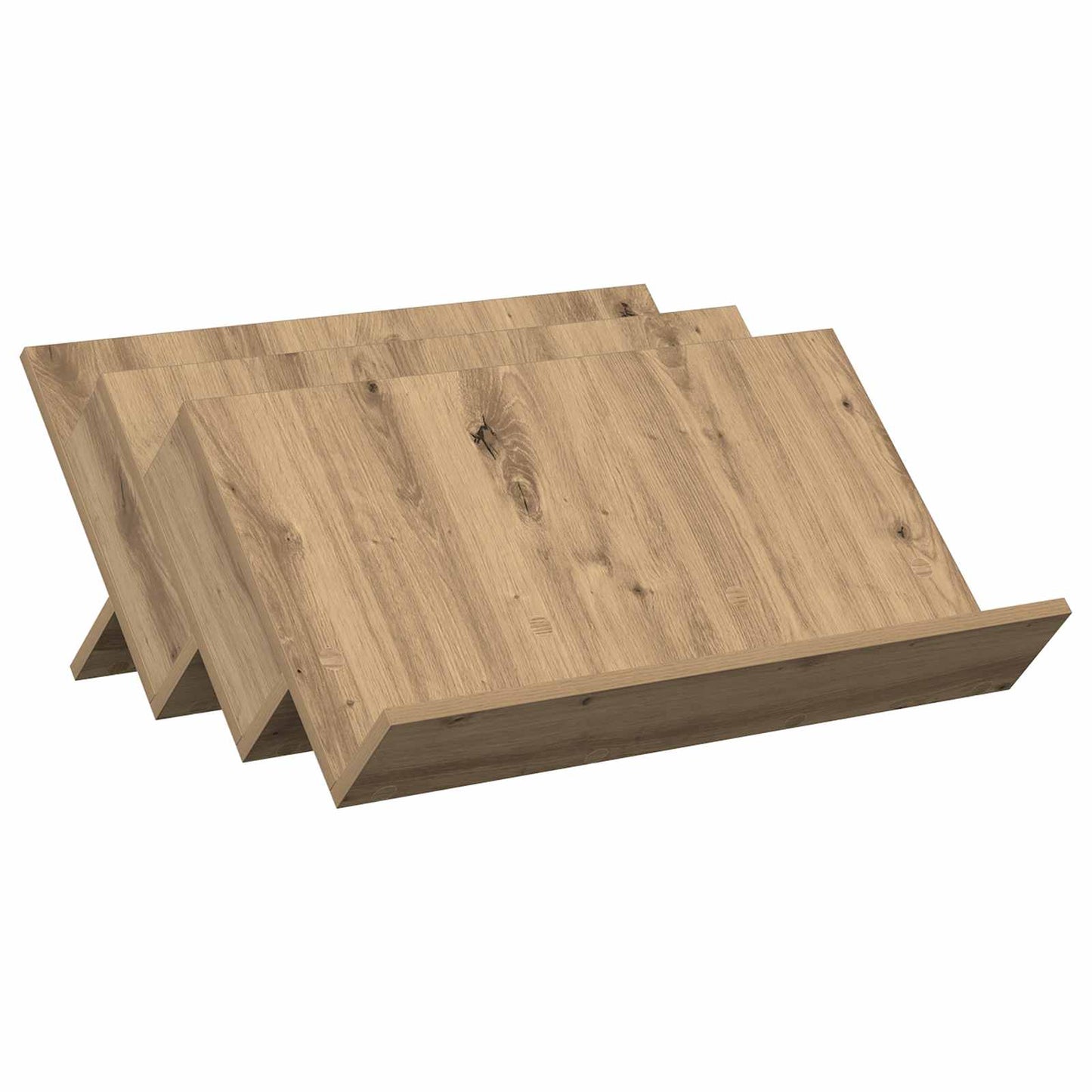 vidaXL Magazine Rack Artisan Oak 65 x 53 x 28.5 cm Engineered Wood