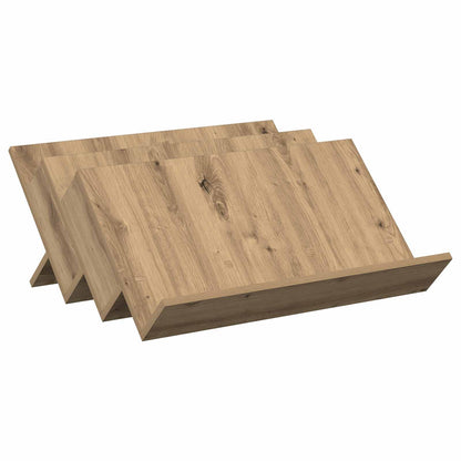 vidaXL Magazine Rack Artisan Oak 65 x 53 x 28.5 cm Engineered Wood