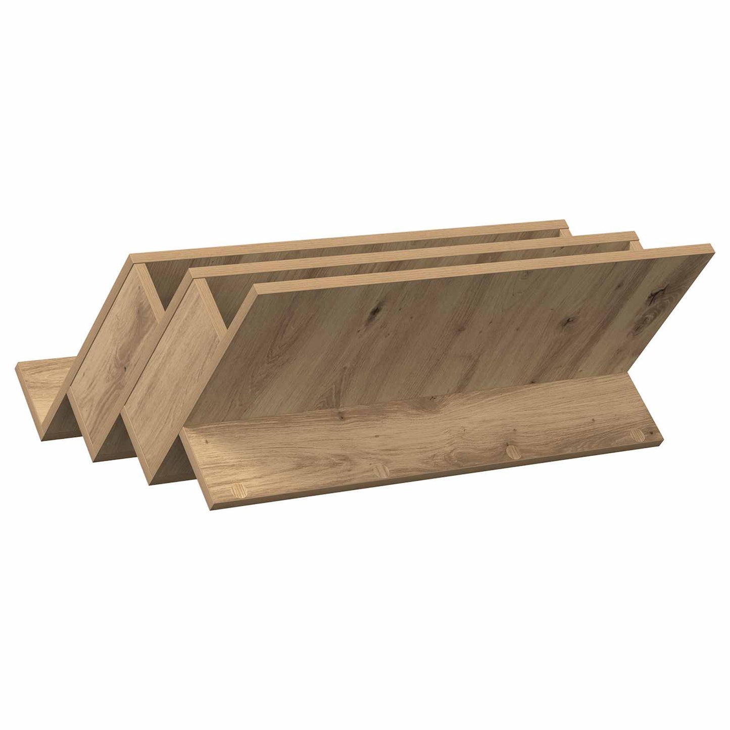 vidaXL Magazine Rack Artisan Oak 65 x 53 x 28.5 cm Engineered Wood