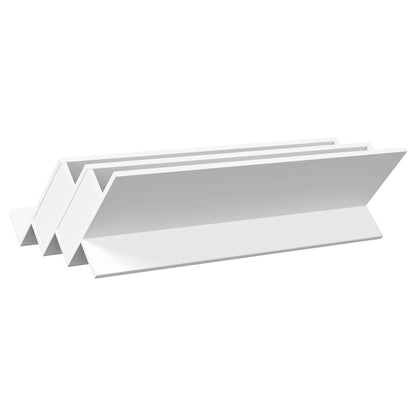 vidaXL Magazine Rack White 90 x 53 x 28.5 cm Engineered Wood